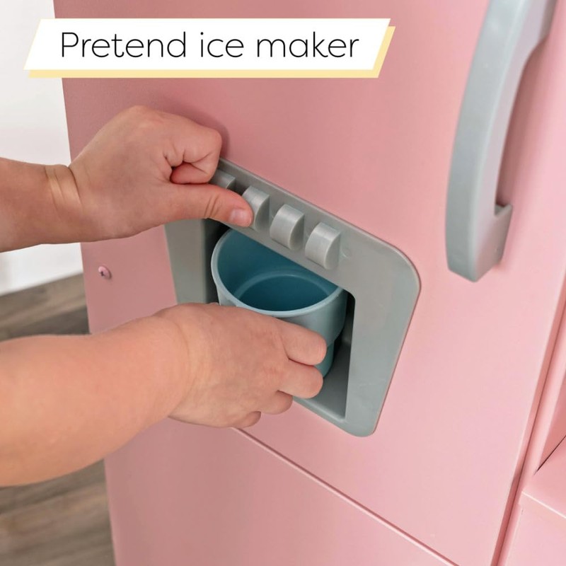 KidKraft Vintage Wooden Play Kitchen with Pretend Ice Maker and