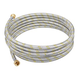 Foset FGA-50X, Manguera flexible de 500cm para gas, trenzado de acero inoxidable