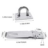 2Pcs Stainless Steel Gate Lock Hasp, Safety Packlock Clasp Lock