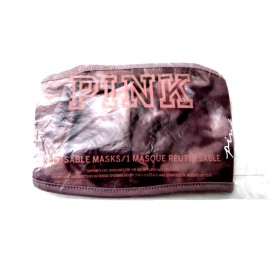 PINK Victoria’s Secret PINK Face Mask Reusable In Tinted Lilac & Neutral Tie Dye NEW
