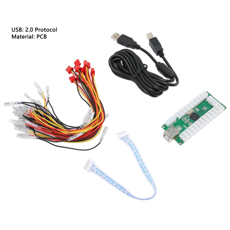 QM070921 Arcade Game Encoder with USB Cable Durable Zero Delay