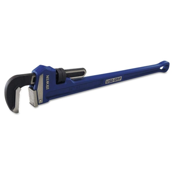 IRWIN VISE-GRIP Pipe Wrench, Cast Iron, SAE, 5-Inch Jaw, 36-Inch Length (274107) , Blue