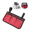 Walker Storage Bag, Multifunctional Wheelchair Side Bag Hanging Pouch Armrest