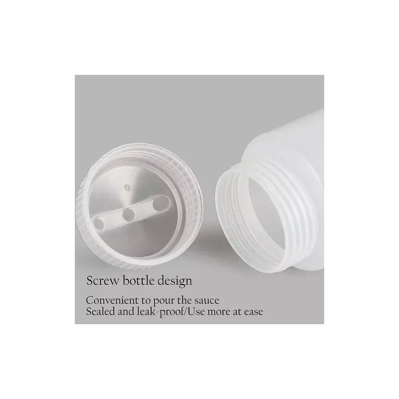 GalaSoluciones Mamila Dispensador De Salsas Boquilla Triple Exprimible 16oz