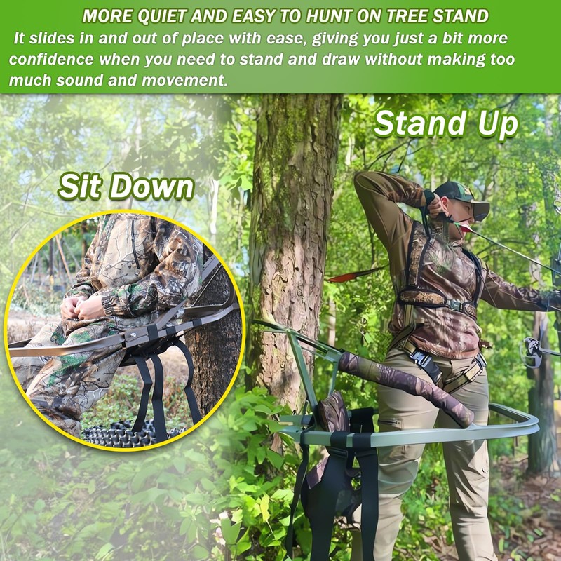 Huntury Tree Stand Seat Replacement for Hunting, Lightweight Mesh Replacement