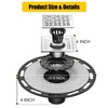 Fibetter 4 Inch Square Shower Drain Brushed with PVC Bonding