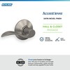 Schlage F10 ACC 619 Accent Door Lever, Hall & Closet