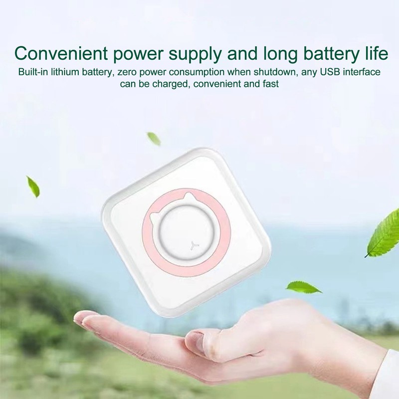 Inkless Pocket Printer Mini Portable Inkless Bluetooth Thermal Pocket Printer