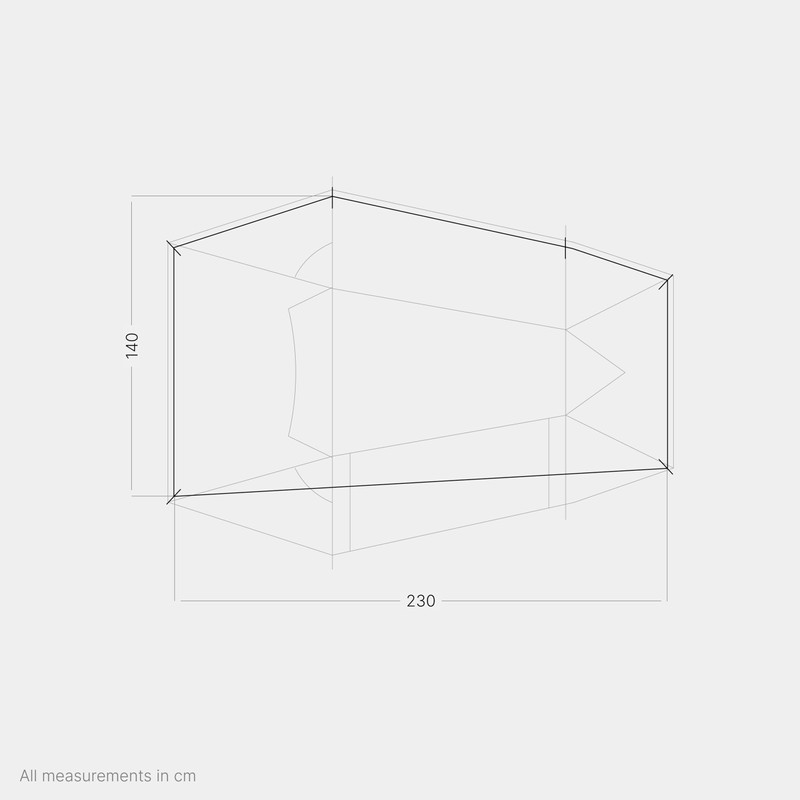qeedo Light Spruce M Groundsheet, Zeltunterlage, Protector (passender Schutz Light