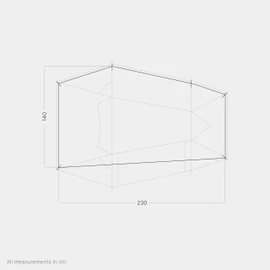 qeedo Light Spruce M Groundsheet, Zeltunterlage, Protector (passender Schutz Light Spruce M), Schutz-Unterlage