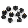 10Pcs M6 Female Thread Star Knobs Plastic Wingnuts Knobs Universal