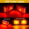 EXERAUO 6inch Boat Trailer Lights LED Kit, Submersible Trailer Light