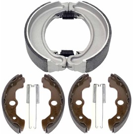 Master Chen Front Rear Brake Shoes for Honda Fourtrax 300 TRX300 FW (4WD 4x4 Only) 1988 1989 1990 1991 1992 1993 1994 1995 1996 1997 1998 1999 2000 Brakes Drum 315 347 MC0244