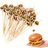 XINCHENG 100 Pack Cocktail Sticks for Food, Bamboo Sticks with