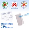 Awubsd 300 Pcs Alcohol Swabs, Individually Wrapped Alcohol Cleaning Pads