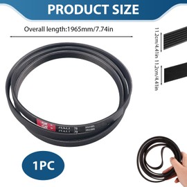 V-Ribbed Belt 1995 PH 7 Compatible with Bosch Siemens iQ300 iQ500 iQ700 iQ790, 7PH 1995 V-Belt for Tumble Dryer Compatible with Bosch Siemens Neff Dryer 650499 00650499