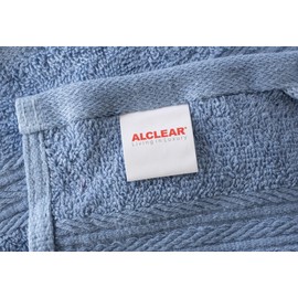 ALCLEAR Premium Terry Towel Set, Terry Towel Series in 6 Colours and 5 Sizes, Colour: Denim Blue, 2 x Hand Towels 50 x 100 cm
