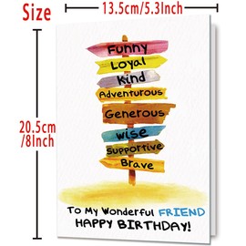 Mcduldul Best Friend Birthday Card for Men Women | Happy Birthday Gifts for Friends Bestie Sister