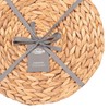 Dehaus® Round Placemats - Set of 6, 30cm Water Hyacinth