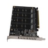 M.2 NVME to PCIe Adapter, 4 Port M.2 NVMe SSD