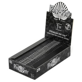 1 box - Pay-Pay Premium Black size 1 1/4 paper 25 x 50 + Magnetic Closer - total 1250 papers