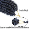Bestlove Blue Pretwisted Passion Twist Crochet Hair 14 Inch 8