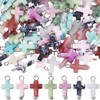 SUNNYCLUE 1 Box 105Pcs 7 Colors Acrylic Cross Charms Easter