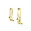 2 Pieces Durable Brass Fishhook Keychain, Solid Brass Hook Fob