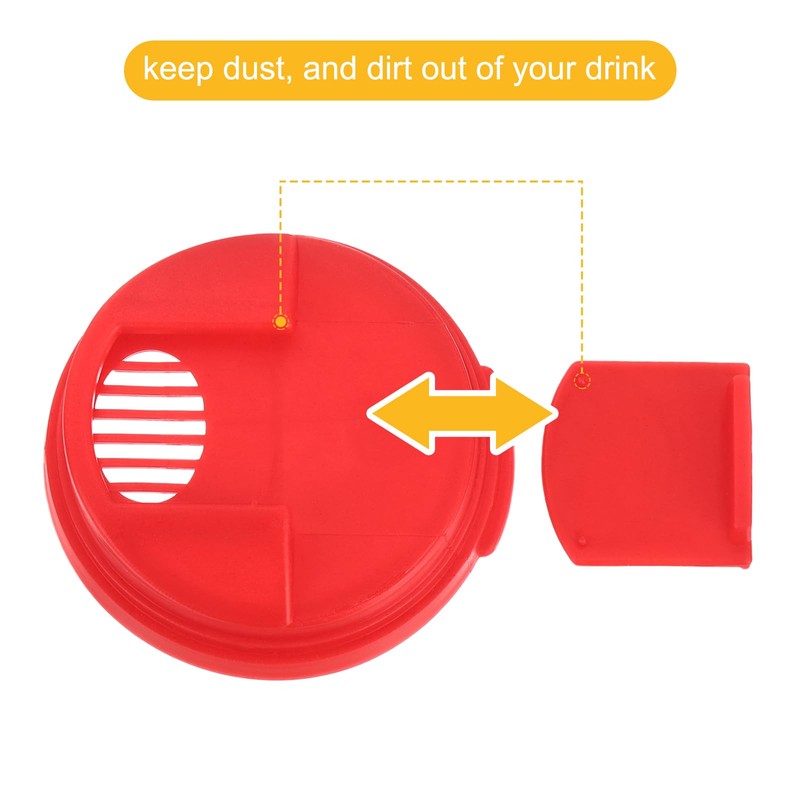uxcell Soda Can Lids, 4pcs - Plastic Can Covers, Can