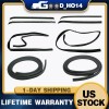 CNPAPC Front Door Window Run Sweep Felts Weatherstrip Seals Kit