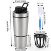 iAbaigla 304 Stainless Steel Protein Mixer Cup, Single Layer with