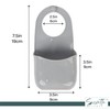 Sponge Holder for Kitchen Sink, Grey PVC Hanging Sponge Caddy