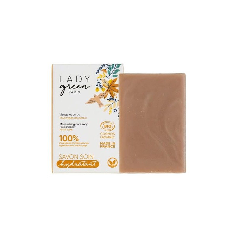 Lady Green Care Soap Face & Body, Moisturising, 100 g