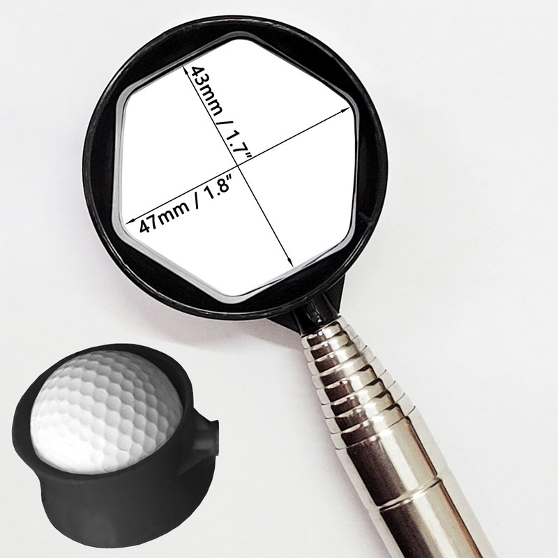 Auto-plaza 9 Feet Aluminum Alloy Golf Ball Retriever Telescopic Black