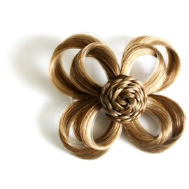 Love Hair Extensions Clip In Flower Hair Accessory, Colour 10 Ash Brown Medium