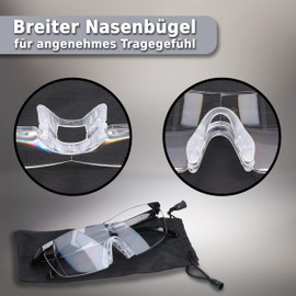 mumbi Vergrößerungsbrille Lupenbrille Zauberbrille Kopflupe 160% Vergrößerung