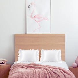 sourcing map Luxury Satin Oxford Pillowcases, Pair of 2 White Ruffled Pillow Shams 12 x 16 inch with Envelope Closure, Boudoir Size Pillow Cases Covers