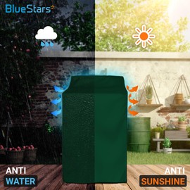 BlueStars 2PCS Washing Machine Covers with Laundry Bag: Perfect For Top-load and Front-load Washer/Dryer - Premium Outdoor Protection For Most Washer Dryer Cover - W29”x D28”x H40” (Green)