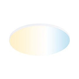 Paulmann Veluna VariFit Edge 79957 LED Panel Recessed Panel 200 mm Round Tunable White Light Control White Plastic Ceiling Light