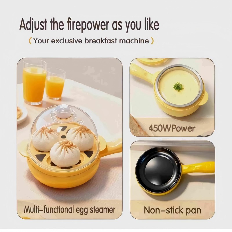 Boiled Egg Cooker 450W,Hard Boiled Eggs Cooker Electric 7 Egg