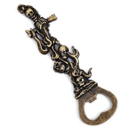 LSJ ORIGINAL Beer Bottle Opener Skull，Cool Bottle Opener for Bar Tool, Soda and Beer Cap Remover, Cool & Fun Gadget