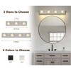 Joossnwell Brushed Nickel Bathroom Lights Fixtures Over Mirror (4-Light, 28-Inch)