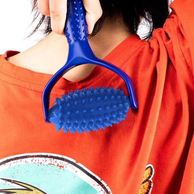 Massage Roller with Handles, Massager Fascia Ball with Nubs, Multifunctional