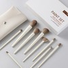 Travel Makeup Brush Set a17 Soft Loose Foundation Blush Eyeshadow Highlighter Brush 0 to 10 Plastic Handle [Opp Bag] 20ea