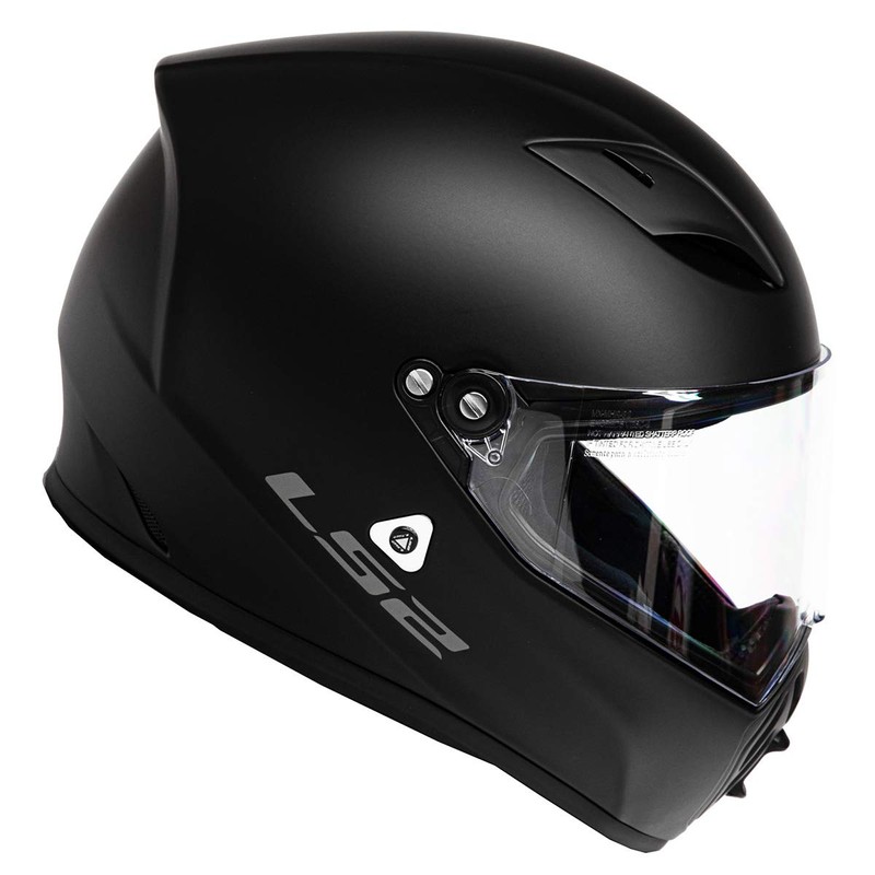 LS2 Helmets Street Fighter Helmet (Matte Black - X-Large)
