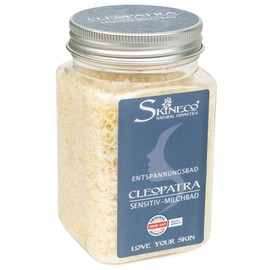 Skineco Cleopatra "Sensitiv" Milk Bath | Sustainable Bath Additive with Goat Milk | Bath Essence for Dry, Sensitive Skin | Relaxation Bath | Care Bath | Handmade Natural Cosmetics | for Skin Care