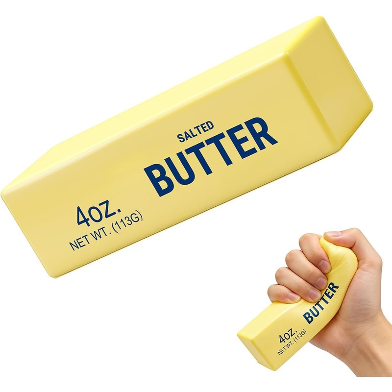 Butter Stick Squishy Stress Ball Fidget Toy Crunchy Squeeze Toy