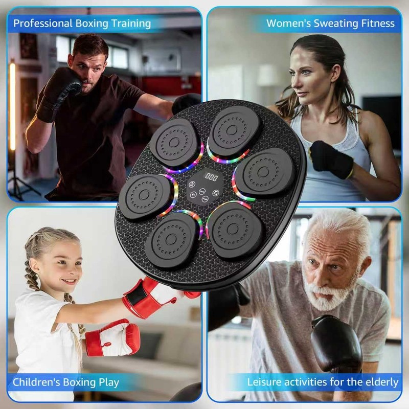 Music Boxing Machine for Kids Adults, Smart Interactive Music Punching