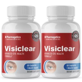 VisiClear 2 BOTTLES VisiClear Advanced Eye Health Formula 120 Capsules - 60 Day Supply