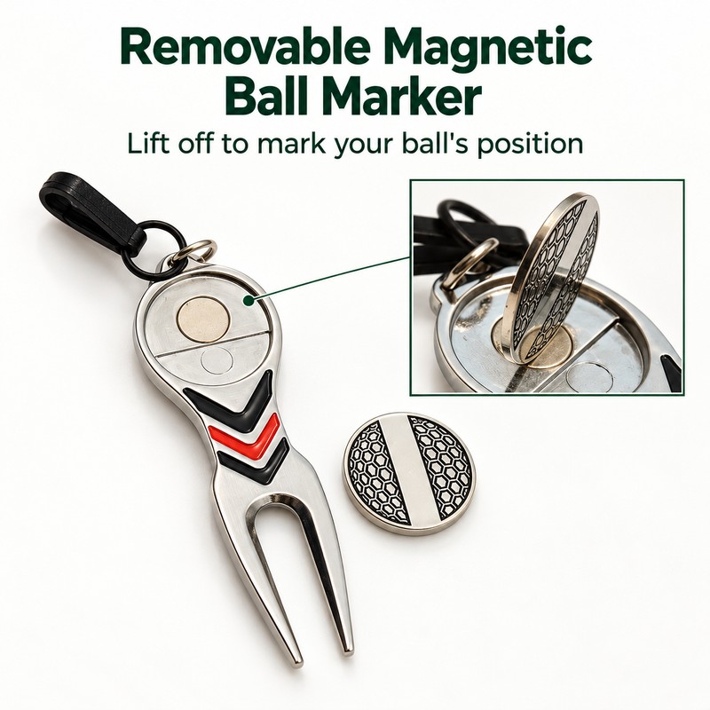 Golf Divot Repair Tool for Green Care – Aluminum Alloy
